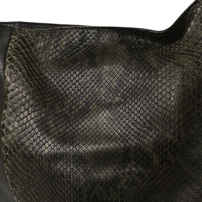 Gucci Snakeskin Greenwich Shoulder Bag Green 8 of 11