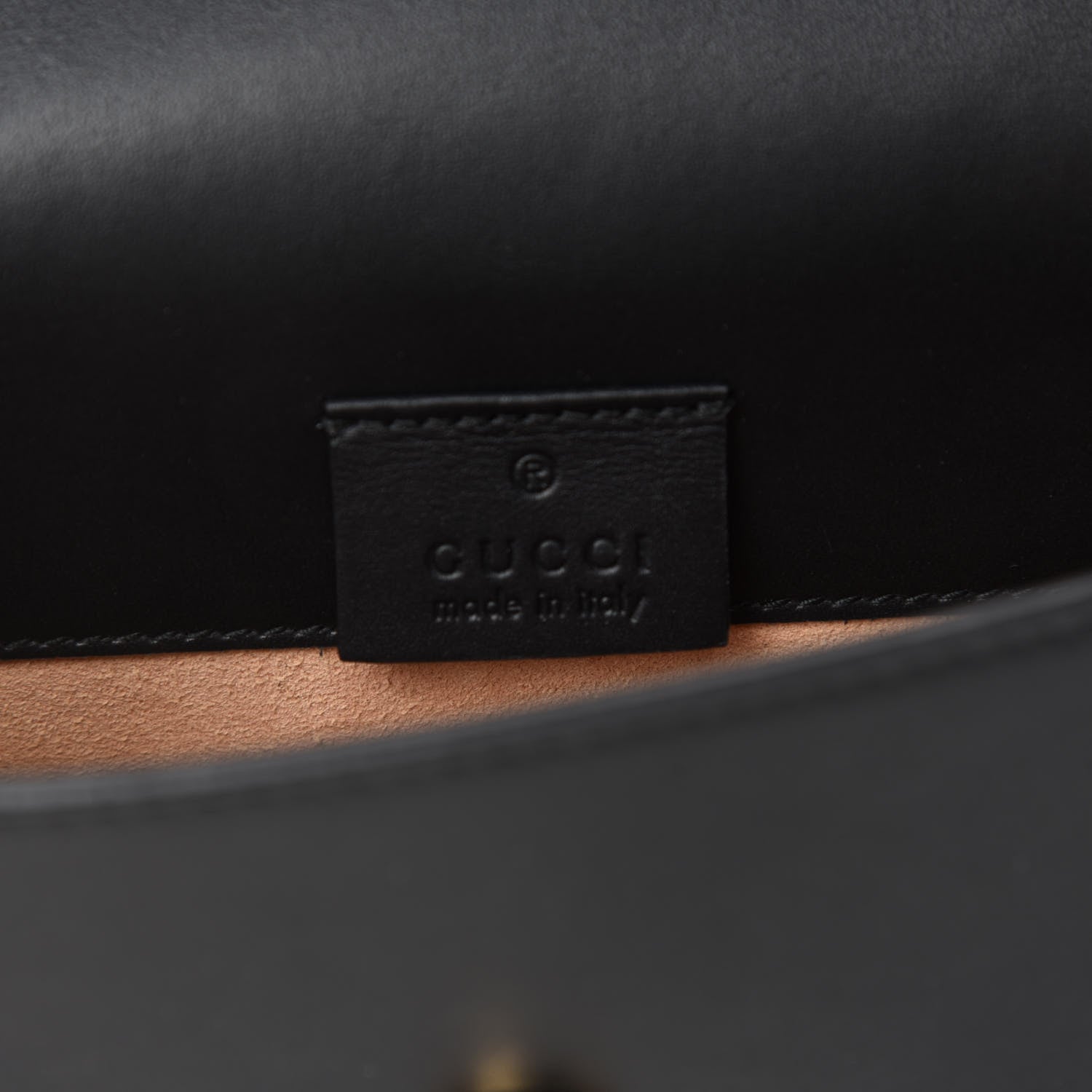 Gucci Calfskin Super Mini Sylvie Chain Shoulder Bag Black 8 of 11