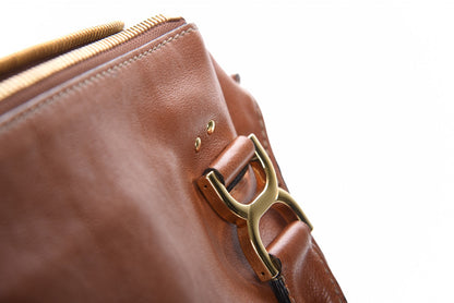 Chloe Calfskin Medium Marcie Nude Satchel Tobacco 9 of 16