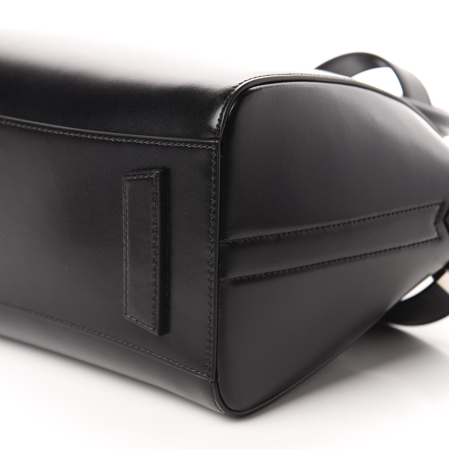 Shiny Lord Calfskin Small Antigona Black