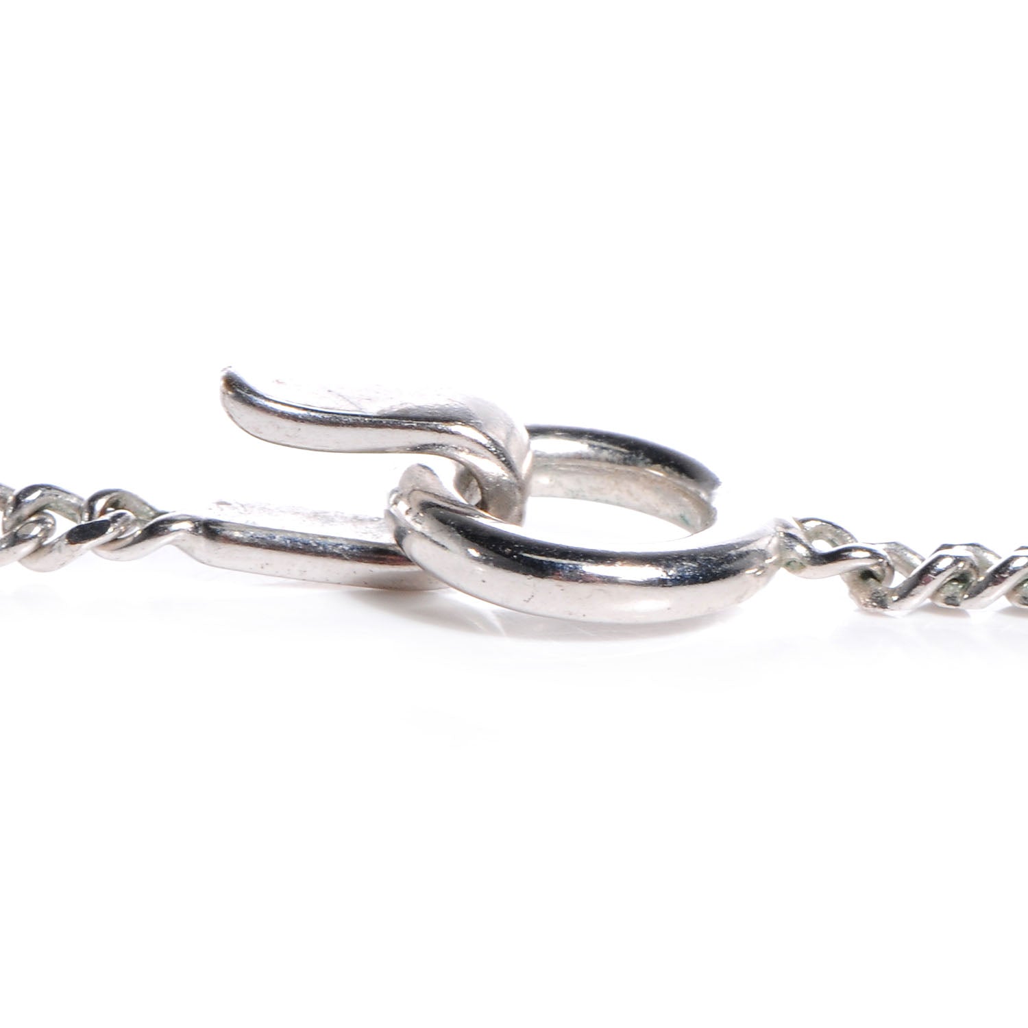 Chanel Resin Crystal CC Necklace Black 5 of 6