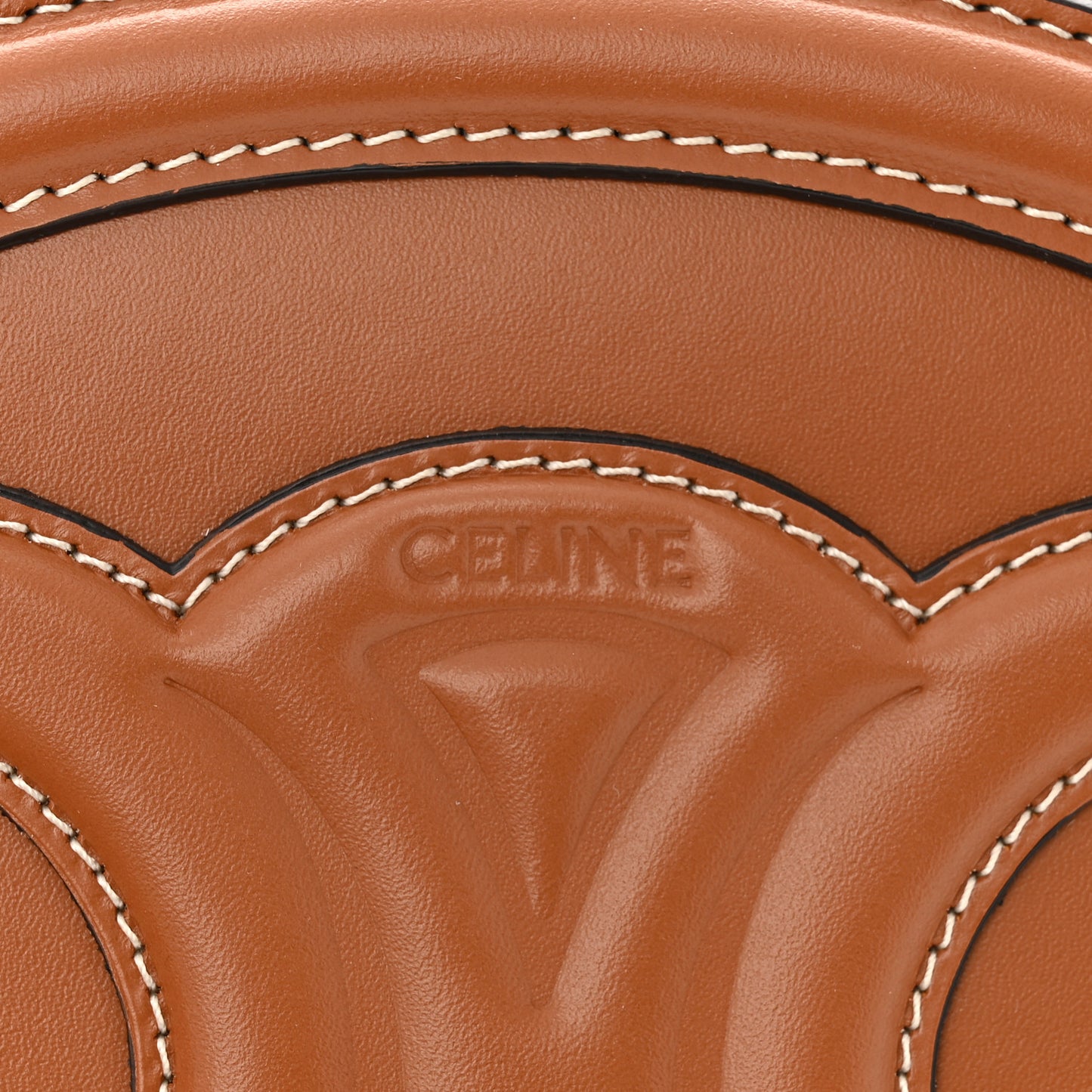 Smooth Calfskin Cuir Triomphe Oval Bag Tan