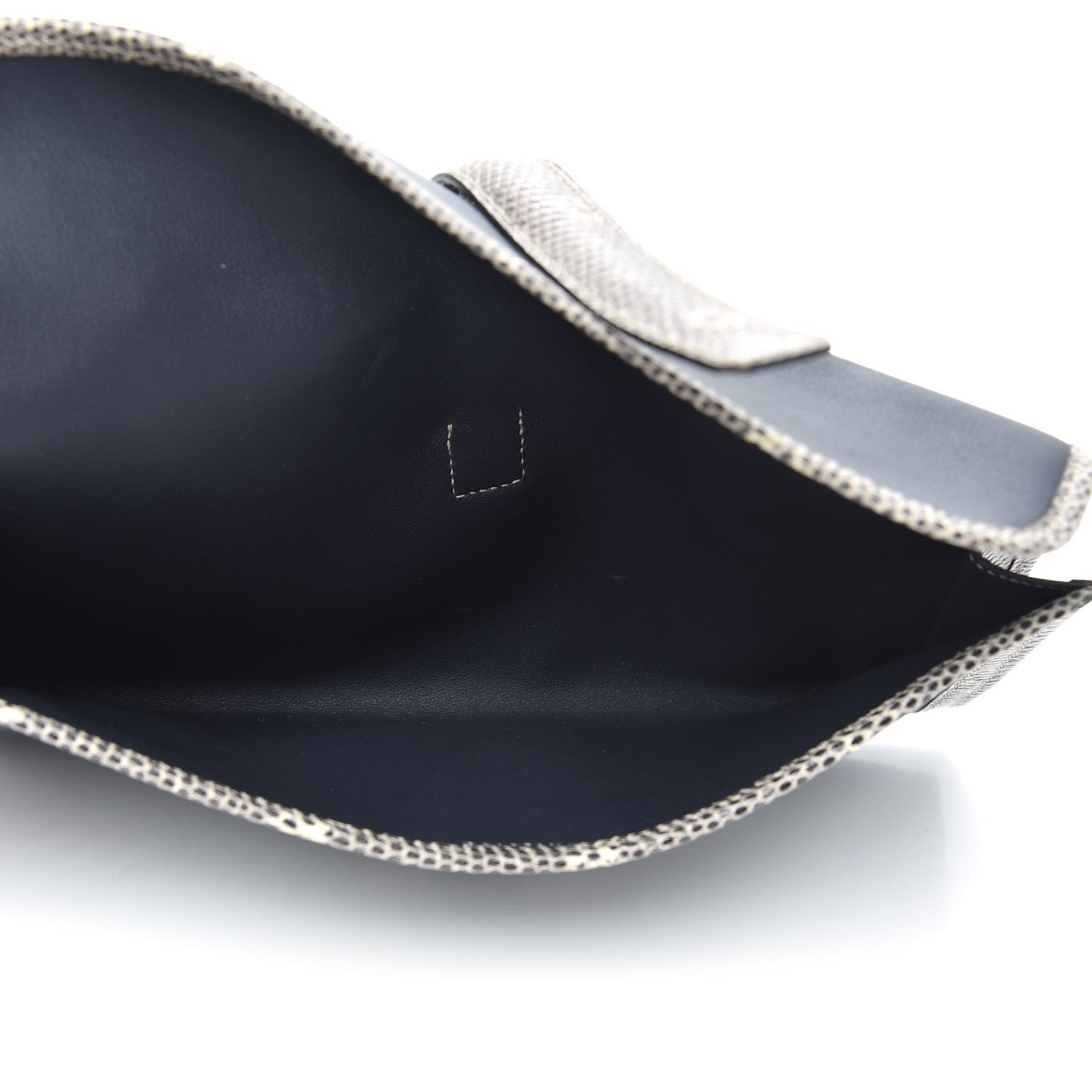 Hermes Swift Lizard Jige Elan Touch 29 Clutch Bleu Nuit Ombre 5 of 10