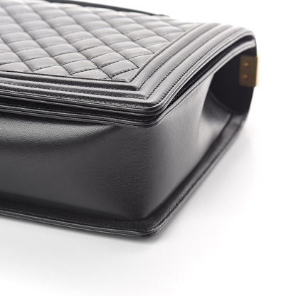 Chanel Lambskin Quilted Large Boy Flap Black 11 of 11