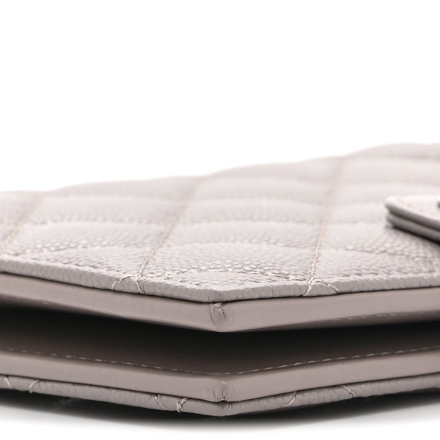 Chanel Caviar Quilted Passport Holder Grey 11 of 12