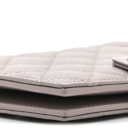 Chanel Caviar Quilted Passport Holder Grey 11 of 12