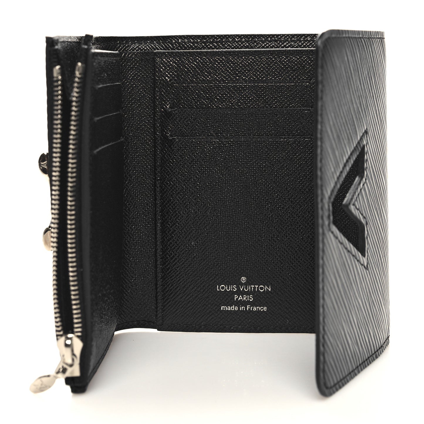 Epi Twist Compact Wallet Black