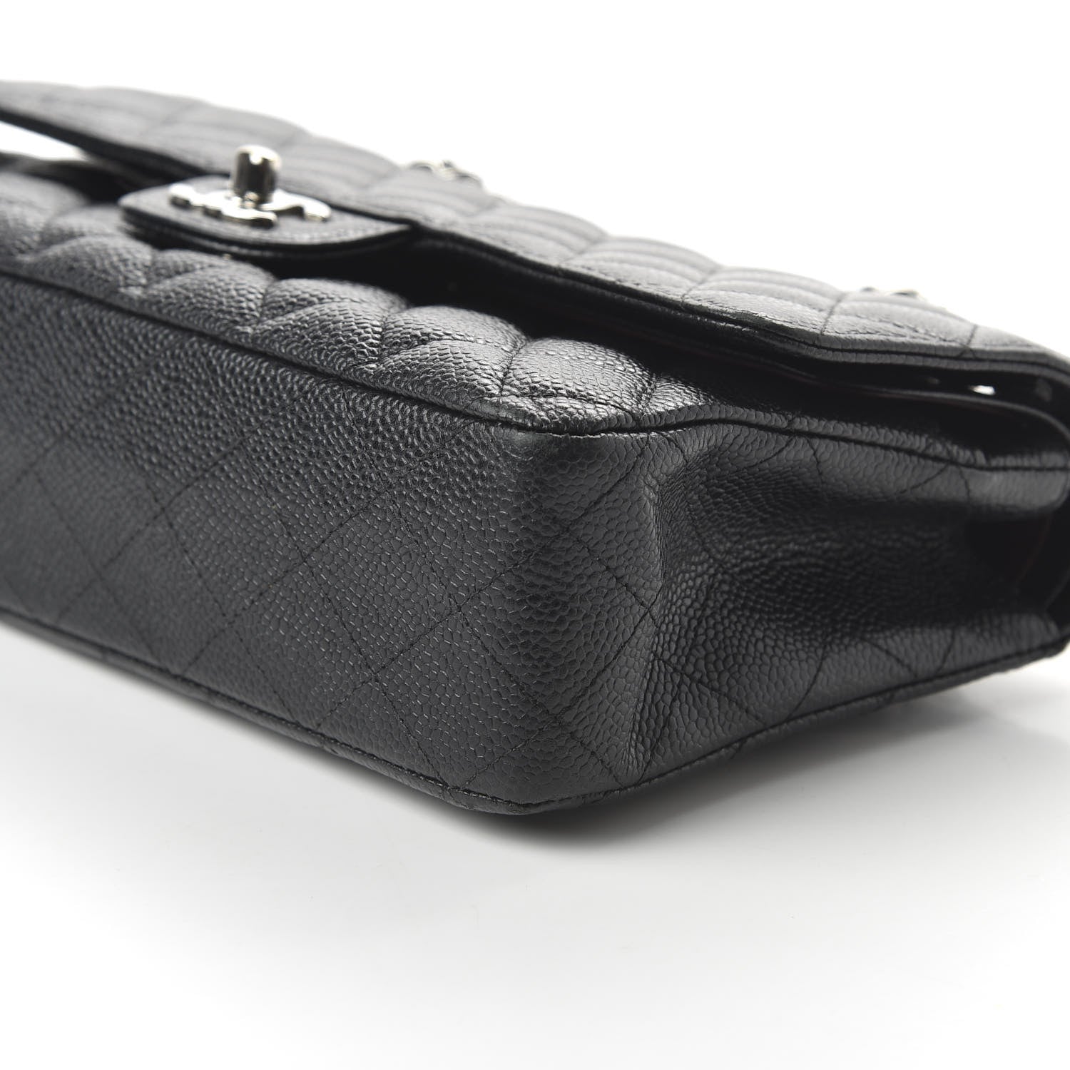 Chanel Caviar Quilted Medium Double Flap Black 7 of 10