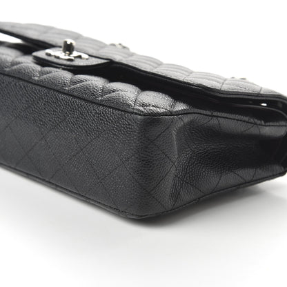 Chanel Caviar Quilted Medium Double Flap Black 7 of 10