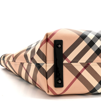 Burberry Supernova Check Large Nickie Tote Black 10 of 11