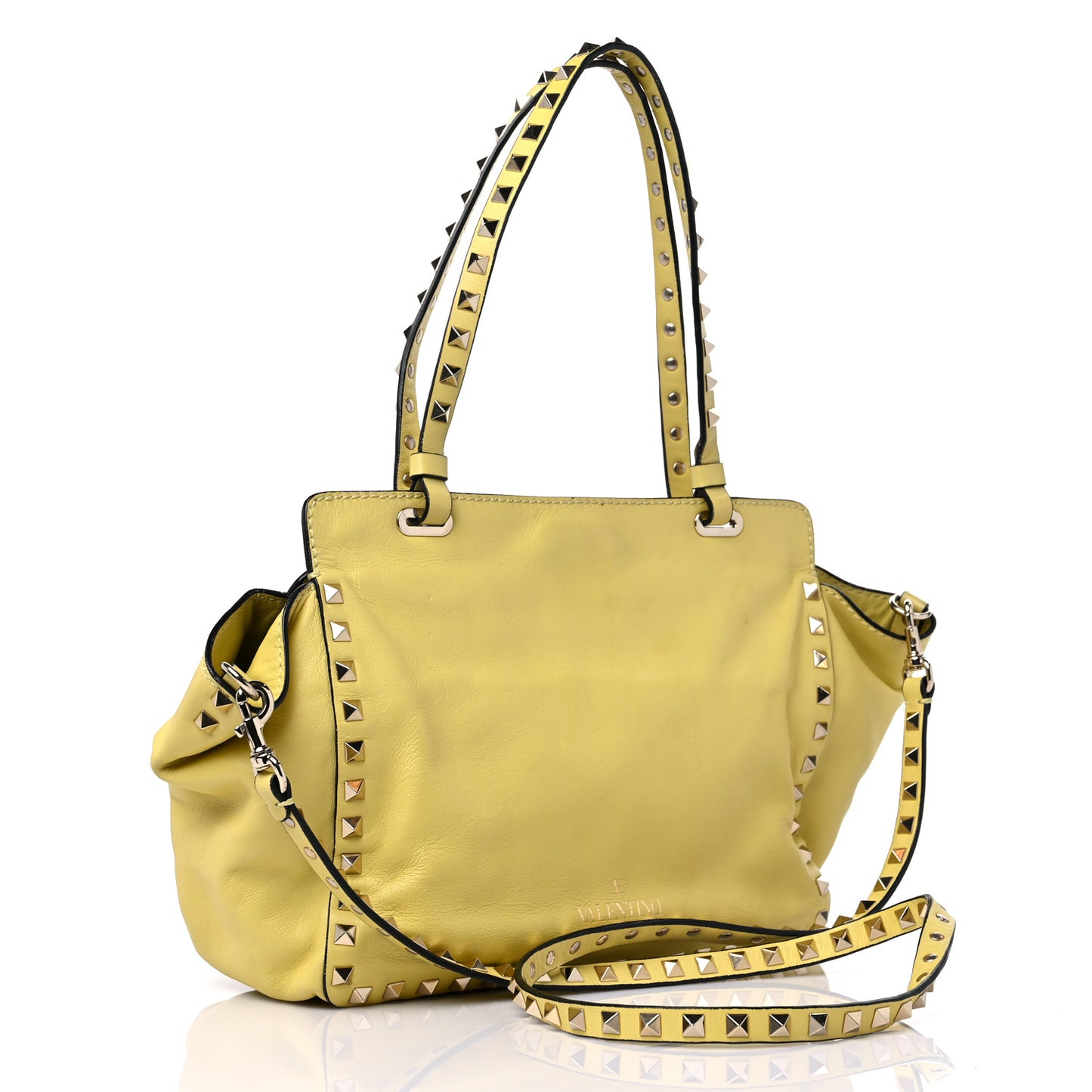 Vitello Small Rockstud Tote Water Yellow