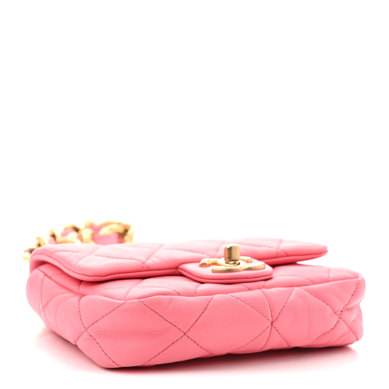 Chanel Lambskin Quilted Mini Funky Town Flap Pink 4 of 10