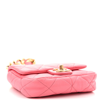 Chanel Lambskin Quilted Mini Funky Town Flap Pink 4 of 10