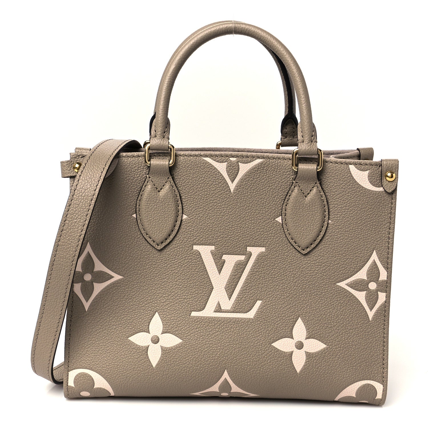 Louis Vuitton Empreinte Monogram Giant Onthego PM Tourterelle Creme 1 of 9