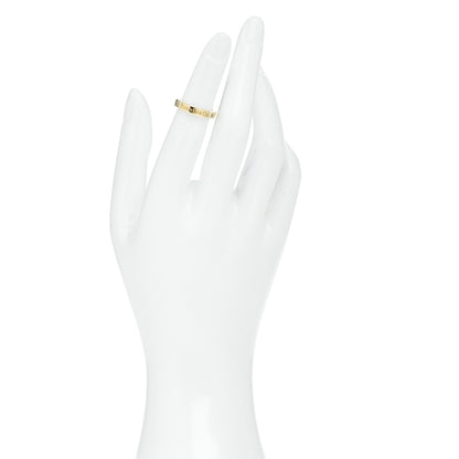 Tiffany 18K Yellow Gold Diamond Logo Band Ring 46 3.75 2 of 4