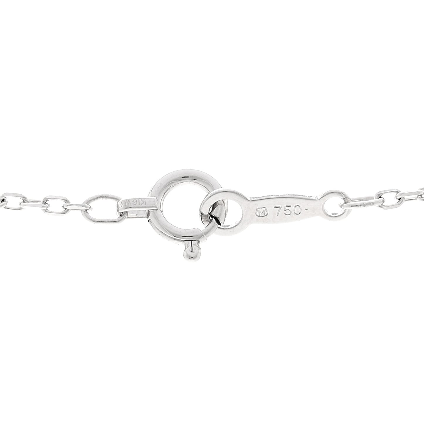 18K White Gold Diamond Akoya Cultured Pearl 6mm Drop Pendant Necklace