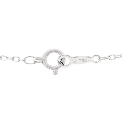 Mikimoto 18K White Gold Diamond Akoya Cultured Pearl 6mm Drop Pendant Necklace 4 of 5