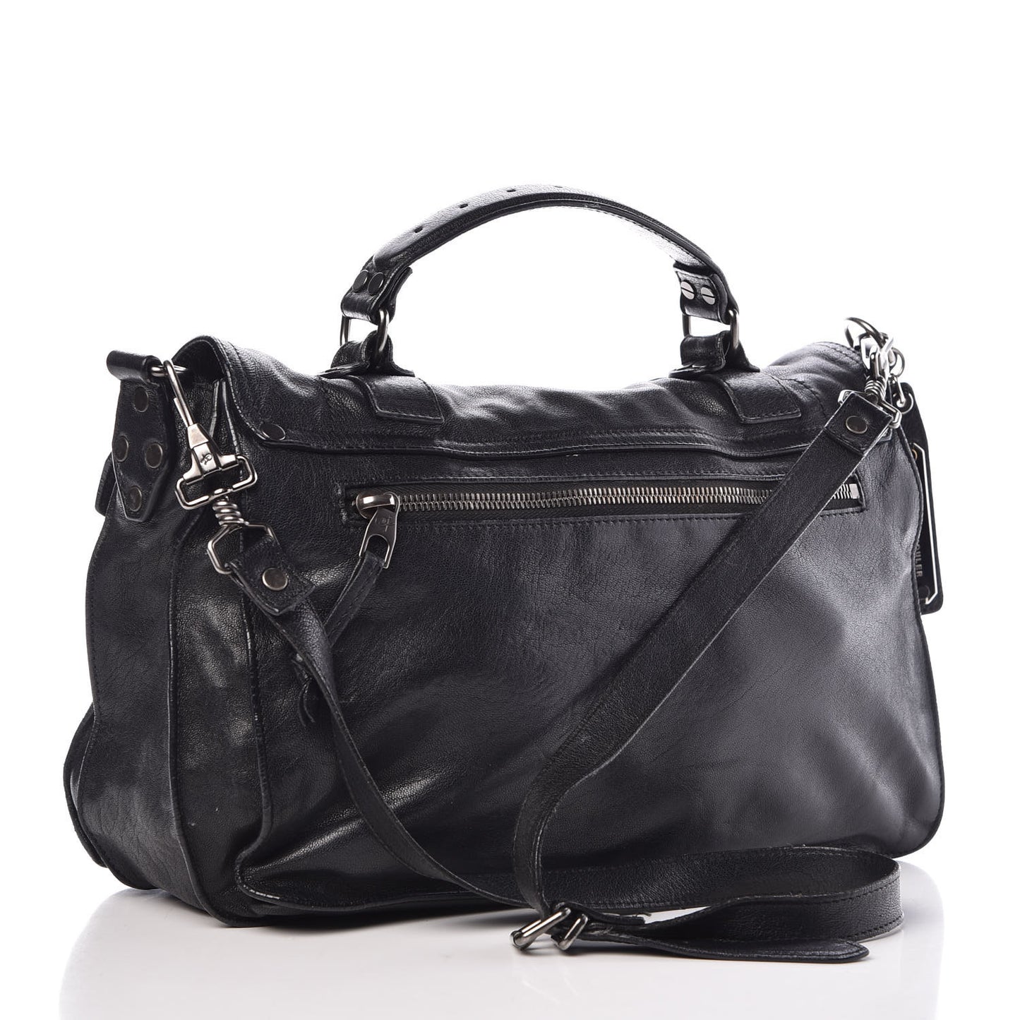 Lambskin Medium PS1 Satchel Black