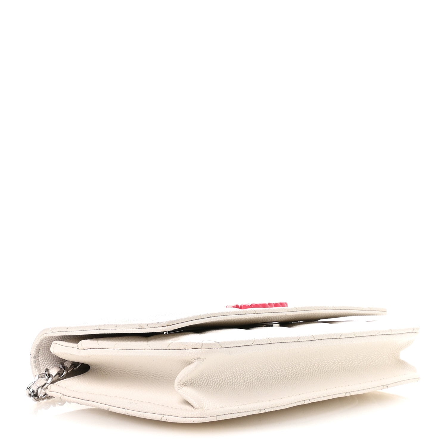 Chanel Caviar Quilted Chanel 19 Wallet on Chain WOC White Pink 4 of 11