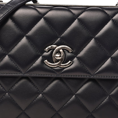 Chanel Lambskin Quilted Medium Trendy CC Flap Navy Blue 15 of 15