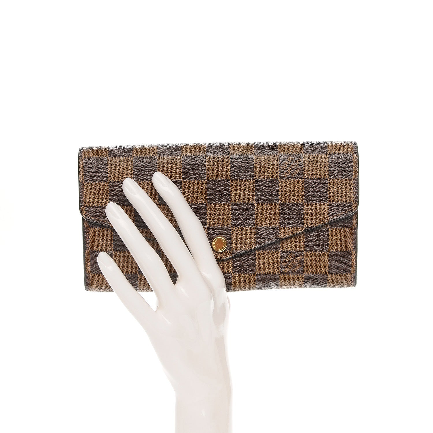 Louis Vuitton Damier Ebene Sarah Wallet NM 2 of 7