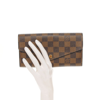 Louis Vuitton Damier Ebene Sarah Wallet NM 2 of 7