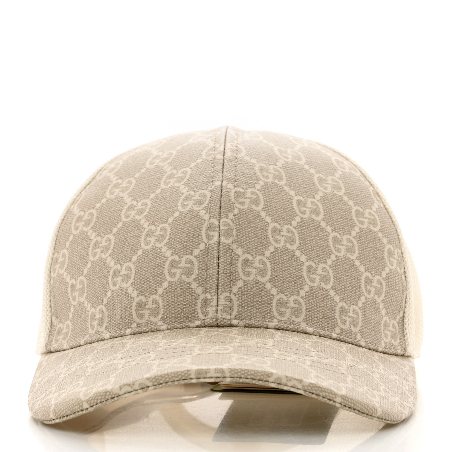 Gucci GG Supreme Monogram Mesh Baseball Hat M Beige 3 of 8