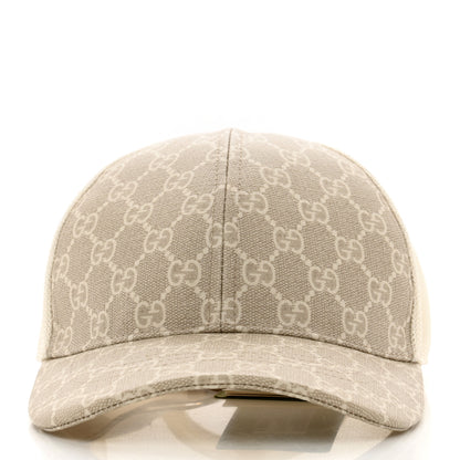Gucci GG Supreme Monogram Mesh Baseball Hat M Beige 3 of 8