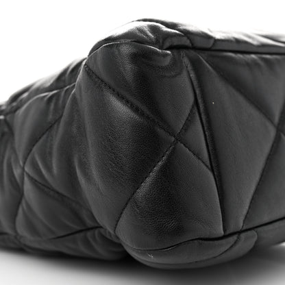 Chanel Lambskin Quilted Chanel 19 Shopping Bag Black 10 of 12