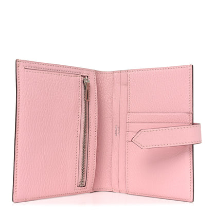 Hermes Chevre Mysore Bearn Compact Wallet Rose Sakura 5 of 7