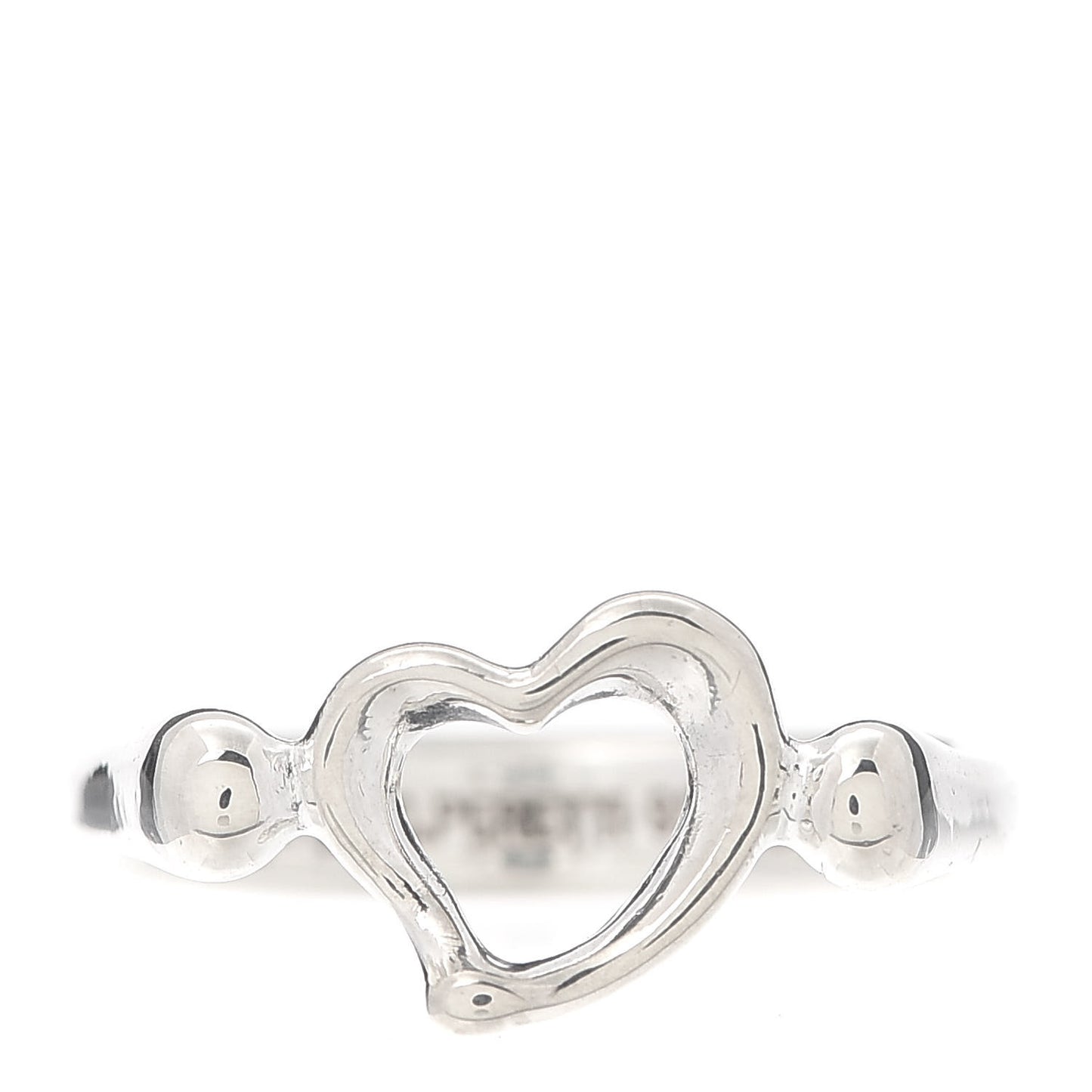 Sterling Silver Elsa Peretti Open Heart Ring 51 5.75