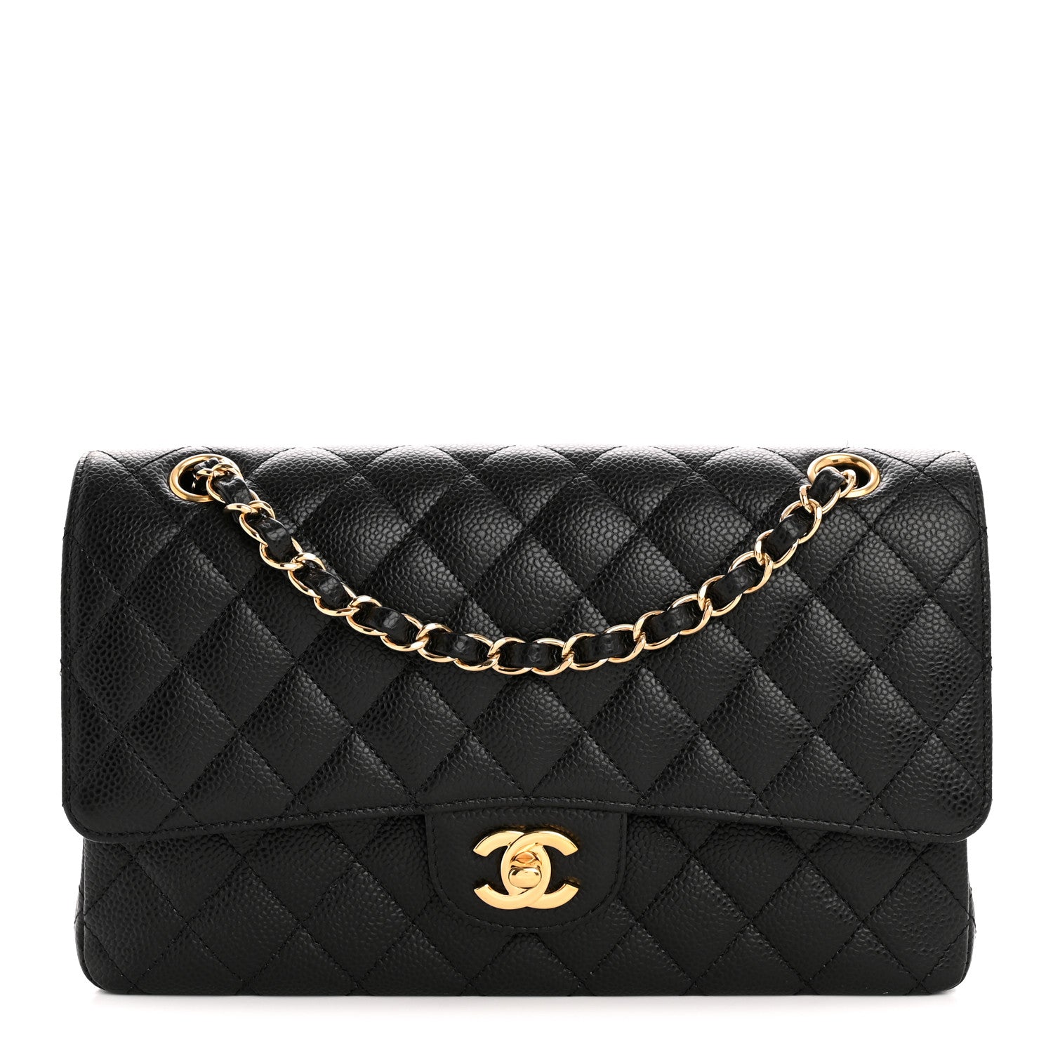 Chanel Caviar Quilted Medium Double Flap Black 1 of 11