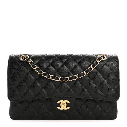Chanel Caviar Quilted Medium Double Flap Black 1 of 11