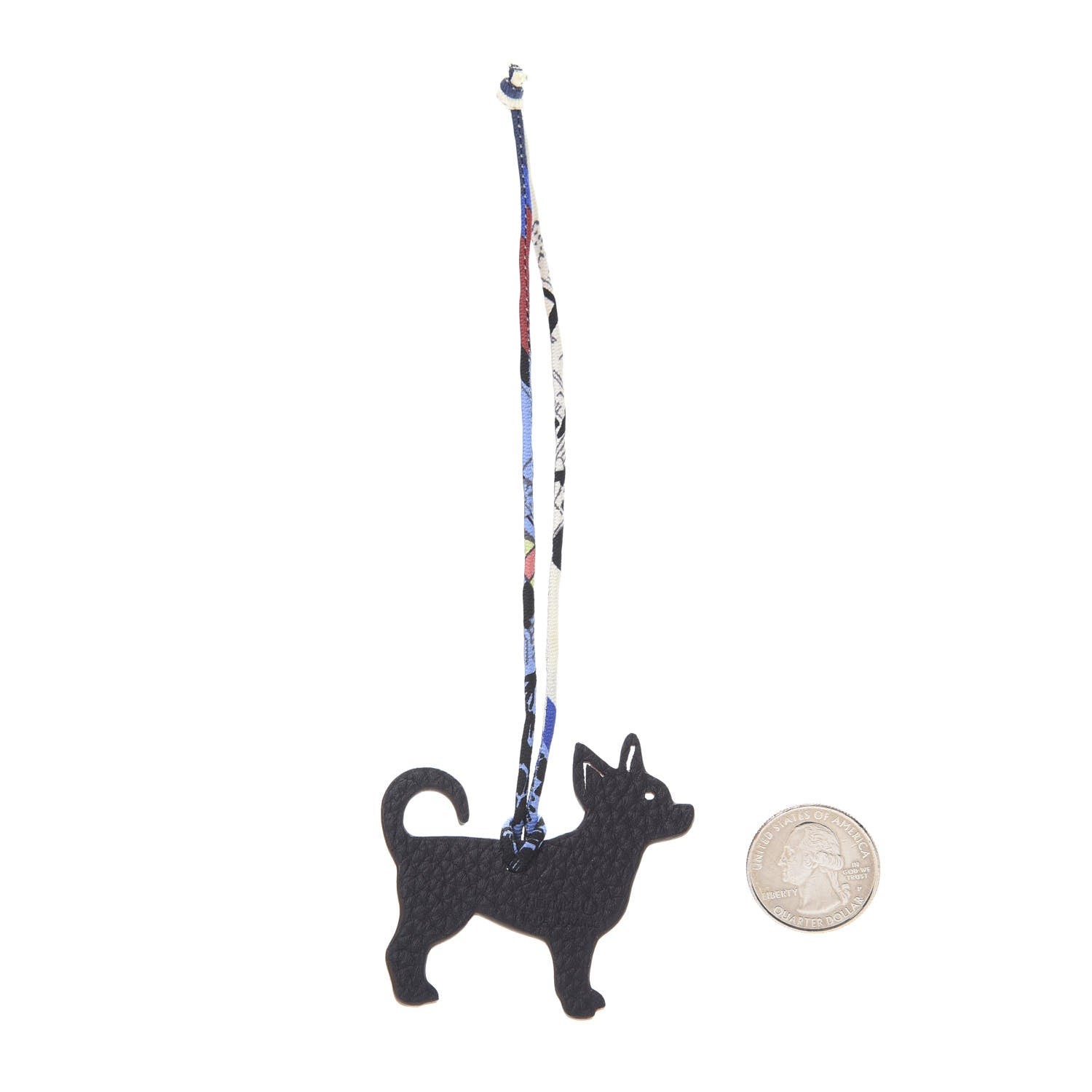 Hermes Togo Epsom Petit H Chihuahua Bag Charm Rouge De Coeur Black 2 of 4