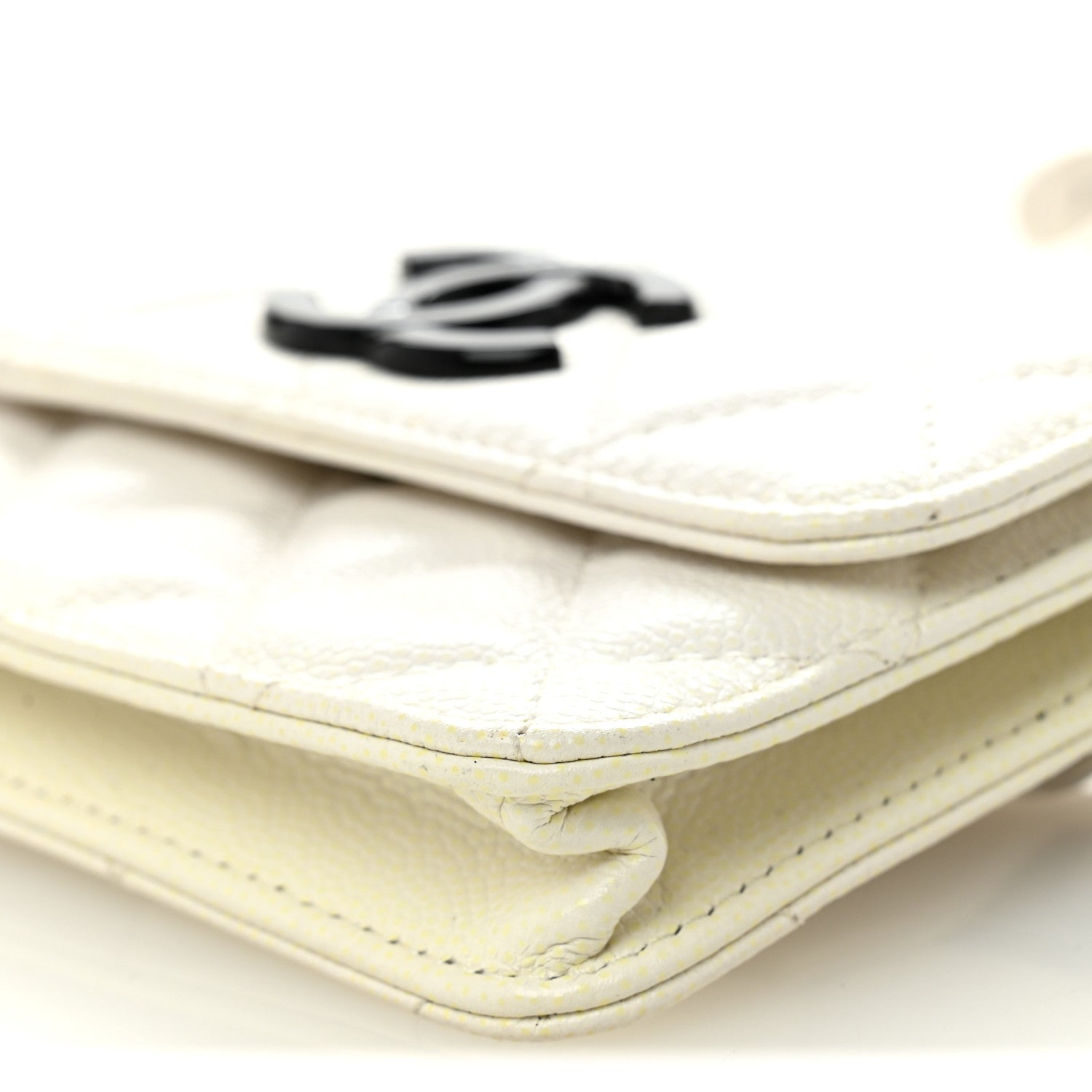 Chanel Caviar Quilted My Everything Belt Flap Card Holder White 10 of 10
