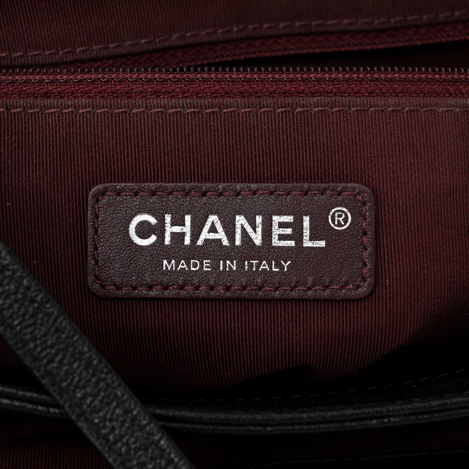 Chanel Goatskin Quilted Small CC University Shopping Tote Black 6 of 11