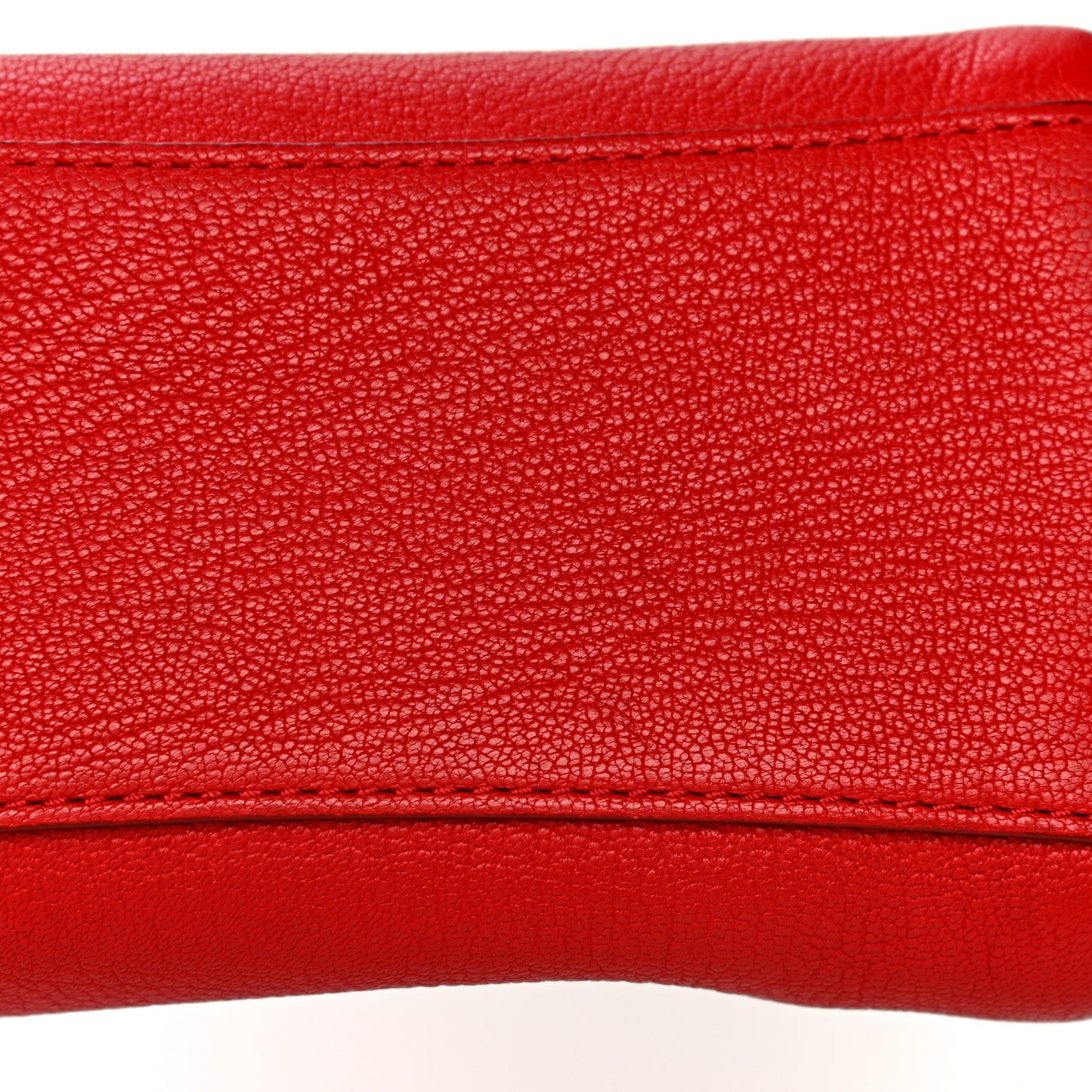 Sugar Goatskin Small Antigona Beauty Wristlet Red
