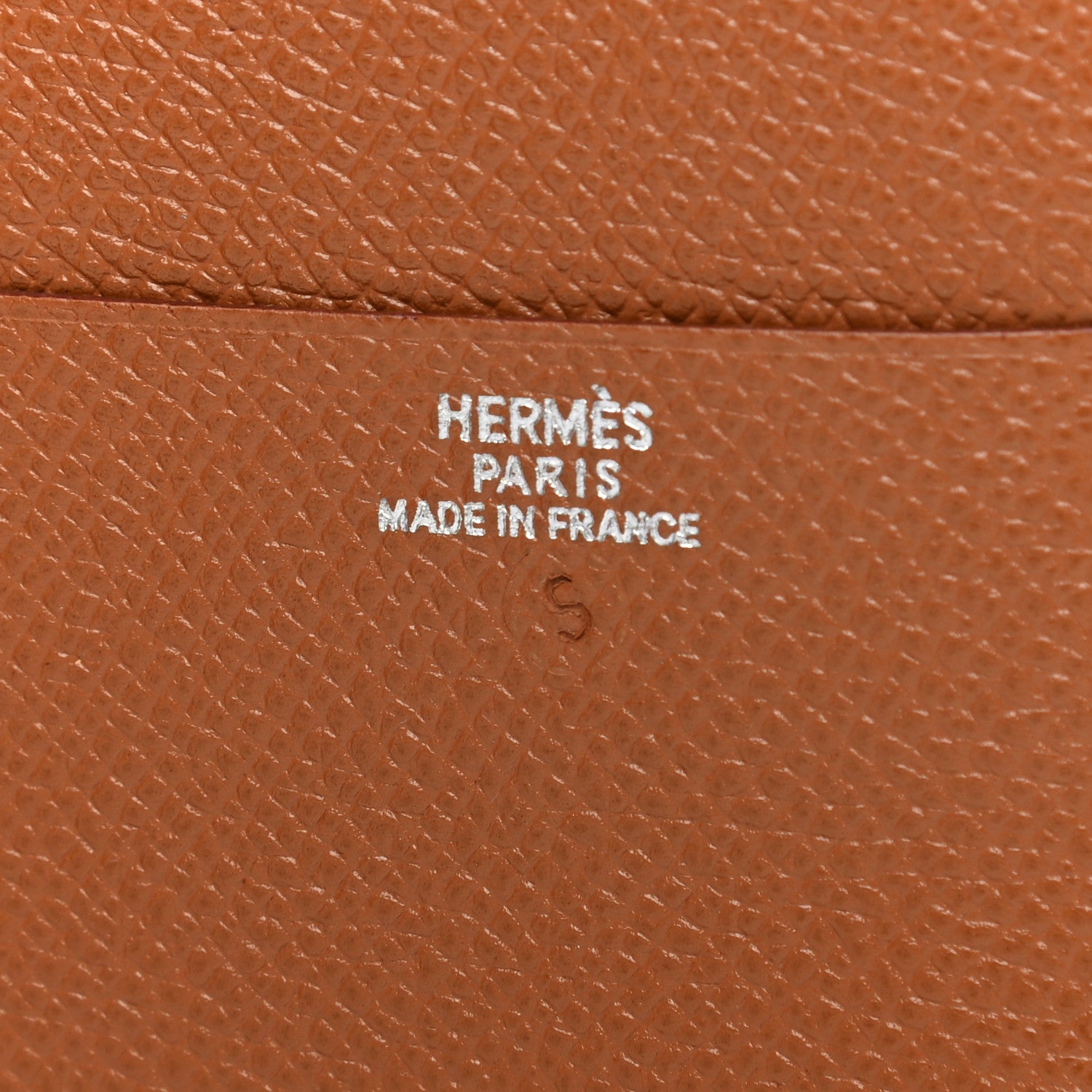 Hermes Epsom Card Holder Case Gold 6 of 6