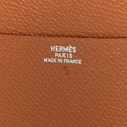 Hermes Epsom Card Holder Case Gold 6 of 6