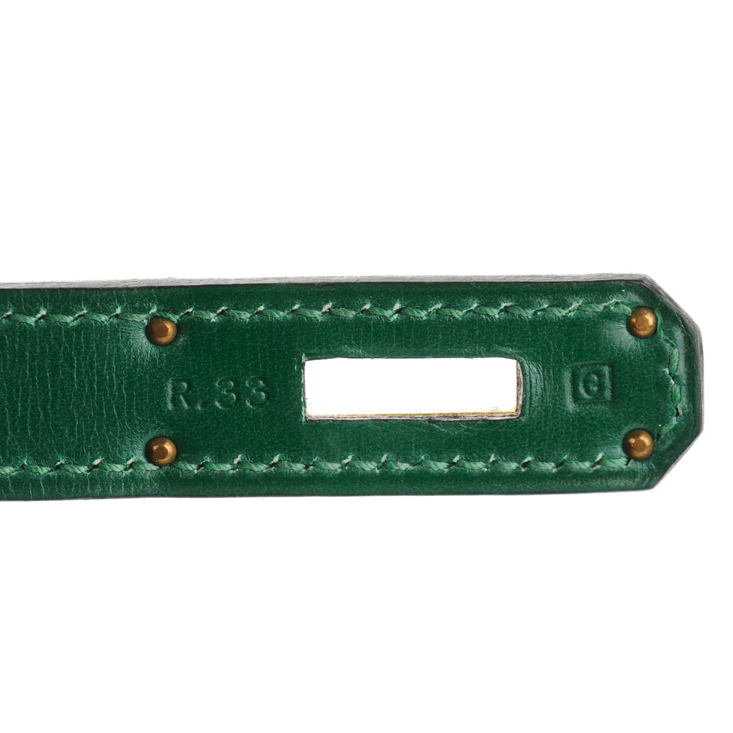 Hermes Box Vibrato Birkin 35 Vert Clair 9 of 24