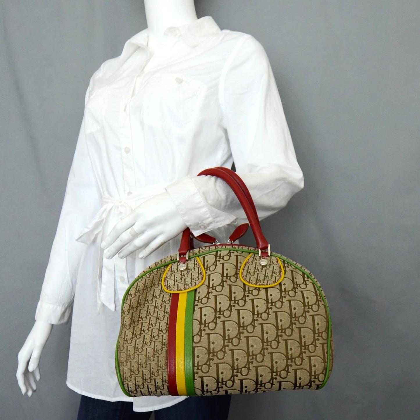 Monogram Rasta Bowler Beige