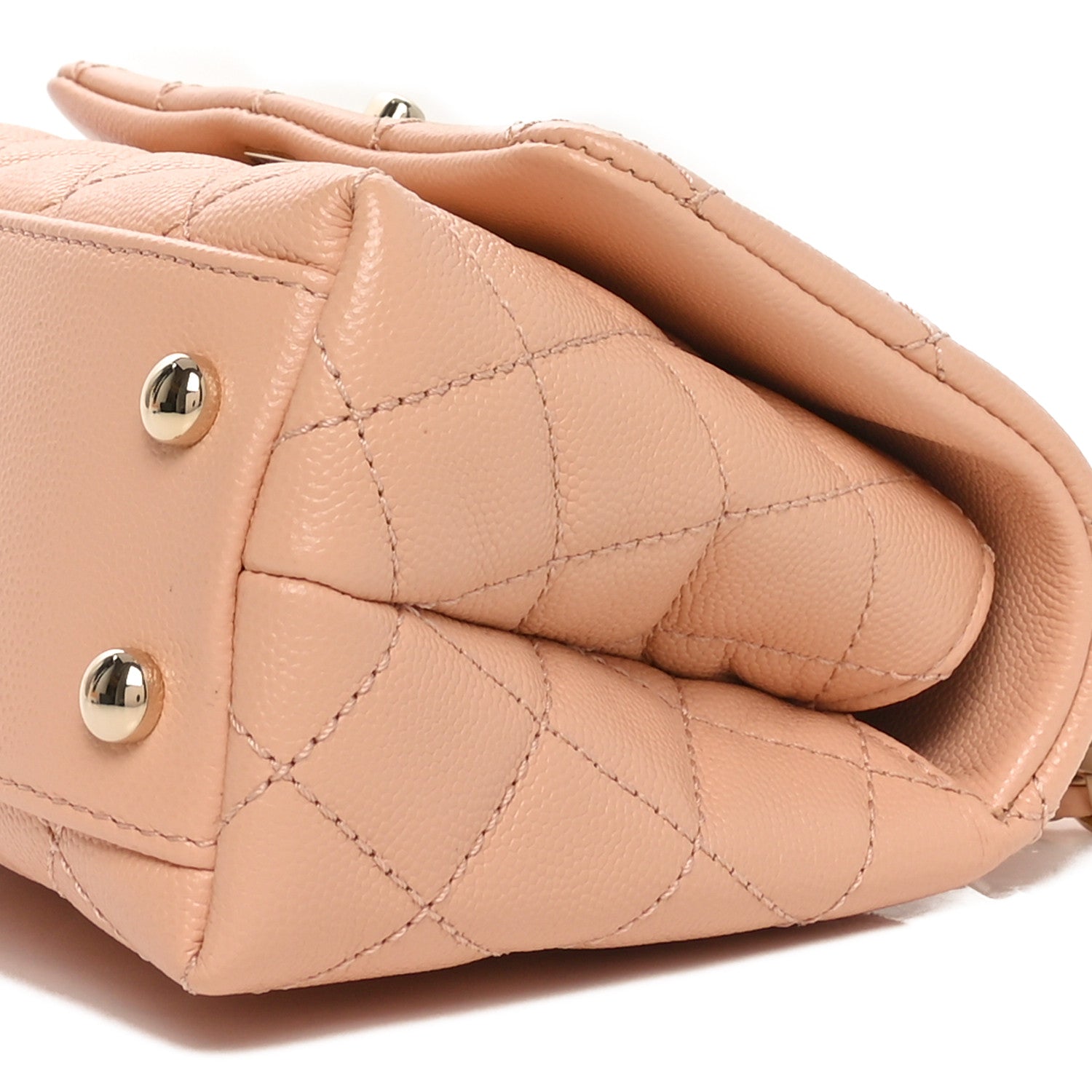 Chanel Caviar Quilted Extra Mini Coco Handle Flap Light Pink 9 of 11