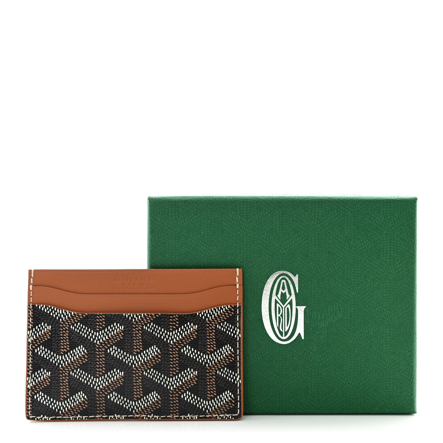 Goyard Goyardine Saint Sulpice Card Holder Black Gold 7 of 7