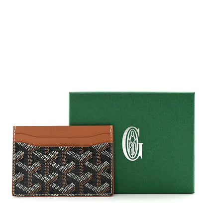 Goyard Goyardine Saint Sulpice Card Holder Black Gold 7 of 7