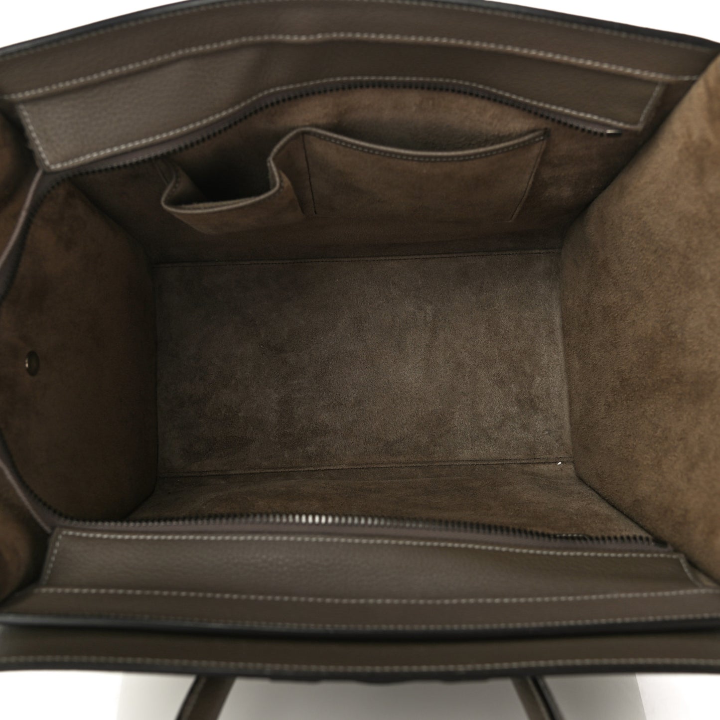 Drummed Calfskin Mini Luggage Souris