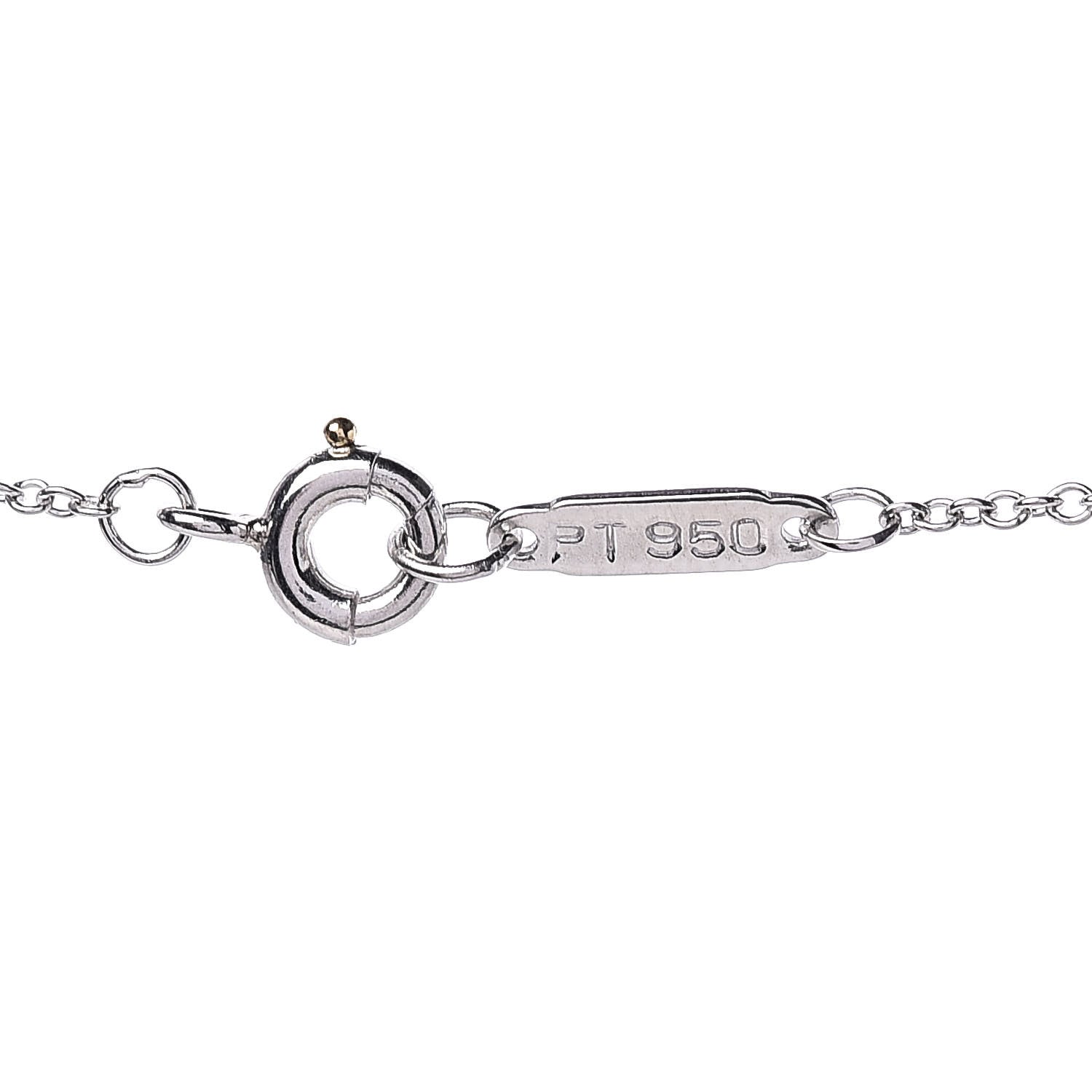 Tiffany Platinum Diamond Lace Pendant Necklace 6 of 6