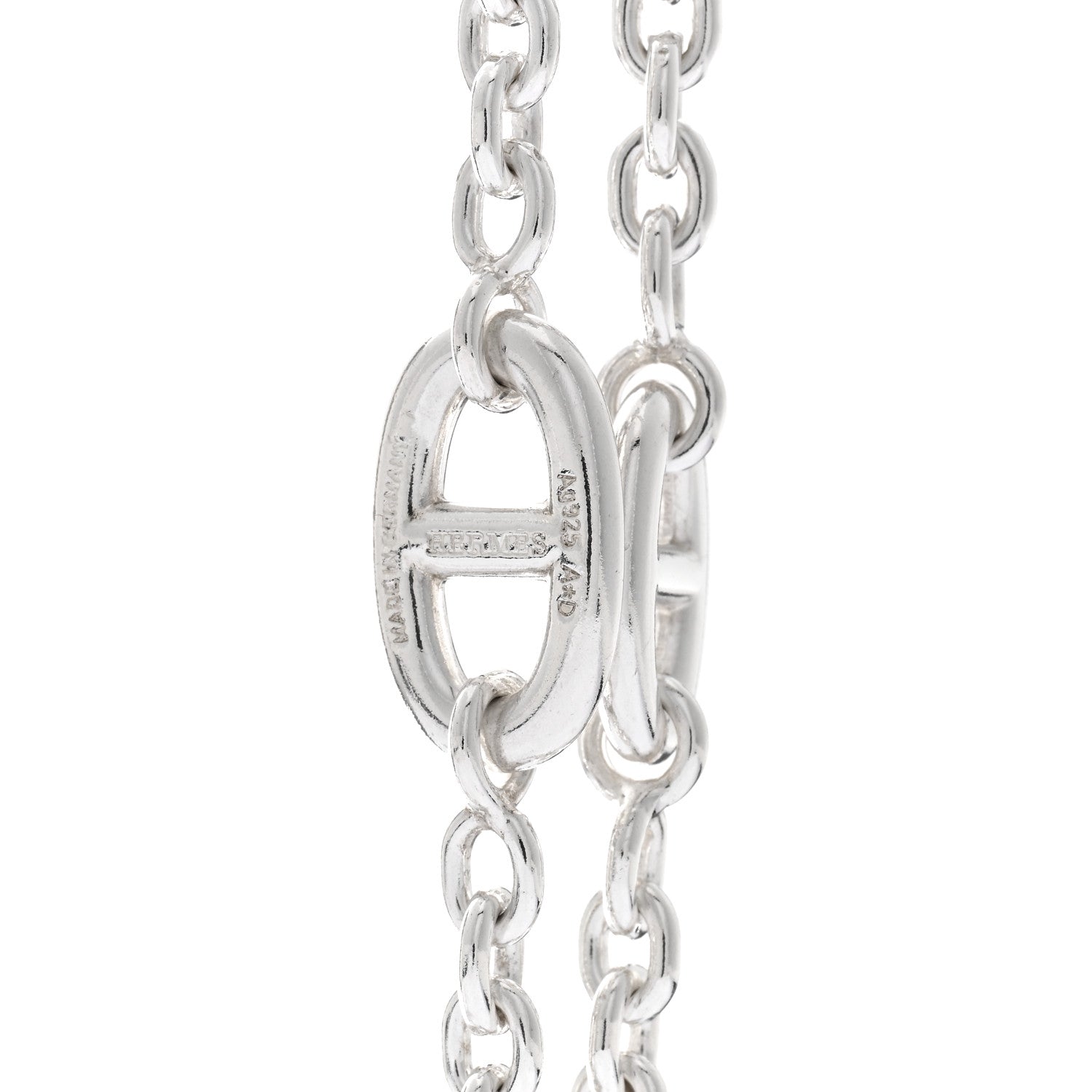 Hermes Sterling Silver Farandole Necklace 160 4 of 4