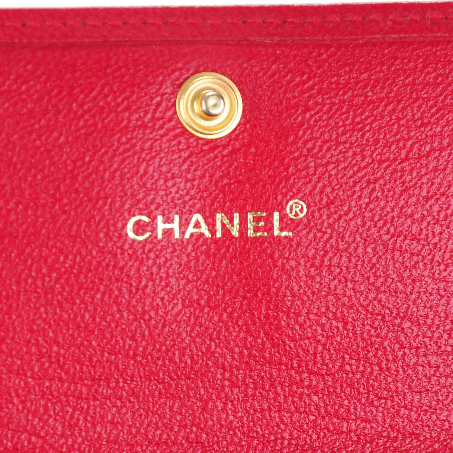 Chanel Goatskin Small Flap Wallet Red 6 of 8