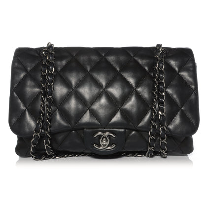 Chanel Lambskin Quilted 3 Large Flap Black 1 of 9