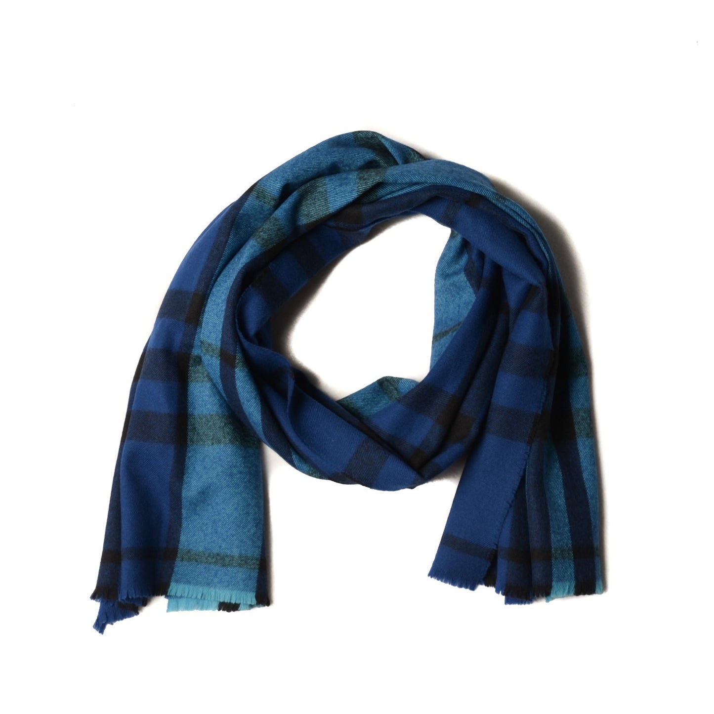 Wool Giant Check Scarf